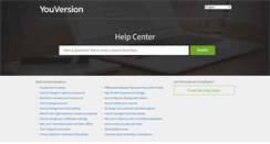 Desktop Screenshot of help.youversion.com