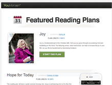 Tablet Screenshot of featuredplans.youversion.com